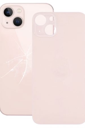 Copribatteria posteriore in vetro con foro grande per fotocamera di facile sostituzione per iPhone 13