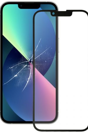 Obiettivo in vetro esterno a schermo frontale con adesivo otticamente chiaro OCA per iPhone 13 mini