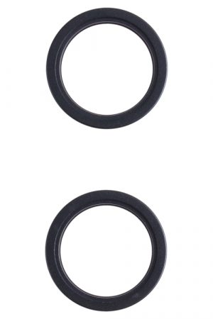 Anello di protezione esterno in metallo con lente in vetro per fotocamera posteriore da 2 pezzi per iPhone 13 mini