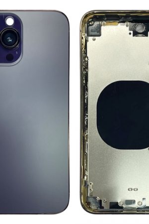 Cover posteriore con aspetto che imita l'iP14 Pro Max per iPhone XR