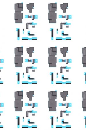 Per iPhone 14 Pro Max 10 cuscinetti in schiuma di spugna per scheda madre + adesivo in grafite per dissipatore di calore