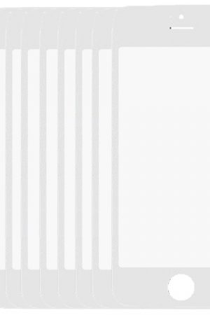 10 pezzi per iPhone 5 e 5S, lente in vetro esterna per schermo anteriore