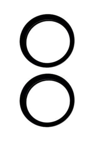 Per iPhone 15/15 Plus 2 pezzi/set anello di protezione esterno in metallo con obiettivo in vetro per fotocamera posteriore