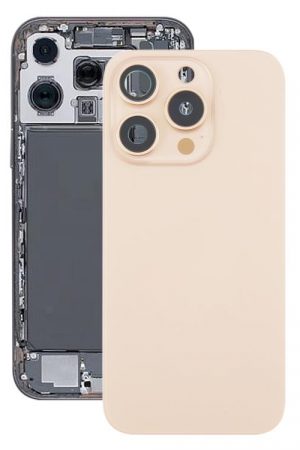 Per iPhone 16 Pro Max Cover posteriore in vetro originale con batteria e copriobiettivo della fotocamera + magnete MagSafe