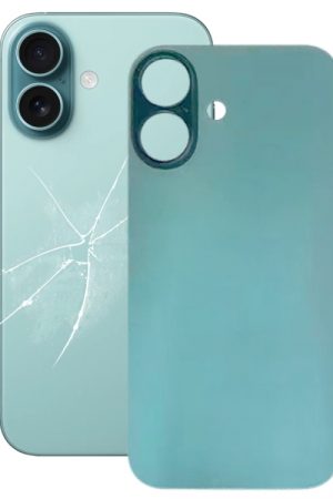 Per iPhone 16 Plus facile sostituzione grande foro fotocamera vetro posteriore batteria cover