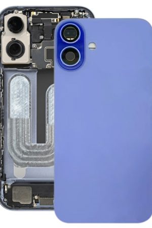 Per iPhone 16 Plus Cover posteriore batteria con copriobiettivo fotocamera