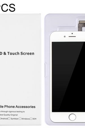 Confezione bianca da 50 pezzi in cartone per iPhone 6s Plus e 6 Plus Schermo LCD e digitalizzatore Assemblaggio completo