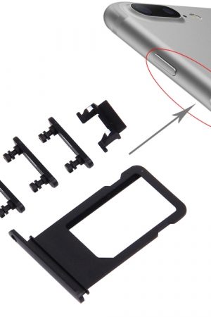Vassoio scheda + Tasto controllo volume + Tasto accensione + Tasto vibrazione interruttore Mute per iPhone 7 Plus
