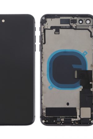 Gruppo cover posteriore batteria con tasti laterali, vibrazione, altoparlante, suoneria, cicalino, pulsante di accensione, cavo flessibile per pulsante volume e vassoio scheda per iPhone 8 Plus