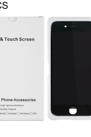 Confezione da 50 pezzi Scatola bianca in cartone per iPhone 8 Plus / 7 Plus Schermo LCD e digitalizzatore Assemblaggio completo