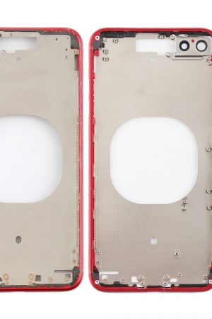 Cover posteriore trasparente con obiettivo della fotocamera, vassoio per scheda SIM e tasti laterali per iPhone 8 Plus