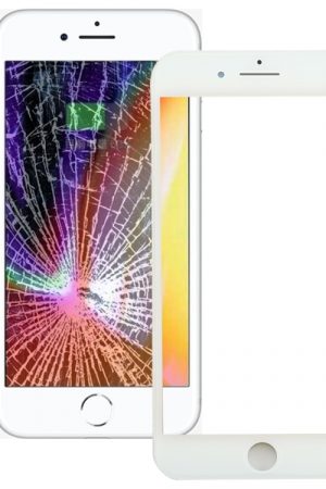 per iPhone 8 Plus Lente in vetro esterna per schermo anteriore con cornice per schermo LCD anteriore