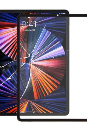 Per iPad Pro 12.9 2021 5th / 2022 6th Lente in vetro esterna per schermo anteriore con adesivo OCA otticamente trasparente