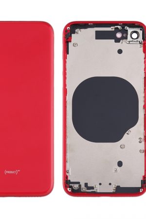 Cover posteriore della batteria con copriobiettivo della fotocamera, vassoio per scheda SIM e tasti laterali per iPhone SE 2020