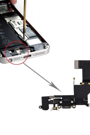 Porta di ricarica originale + cavo flessibile audio per iPhone SE