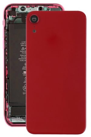 Cover posteriore della batteria con cornice della fotocamera posteriore, obiettivo e adesivo per iPhone XR