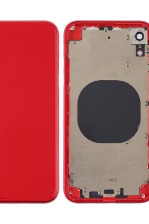 Cover posteriore con obiettivo fotocamera, vassoio per scheda SIM e tasti laterali per iPhone XR