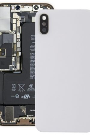 Cover posteriore della batteria con cornice della fotocamera posteriore, obiettivo e adesivo per iPhone XS