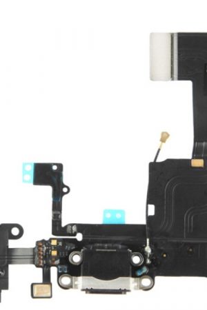 Cavo flessibile 2 in 1 per iPhone 5C (caricatore connettore coda originale + nastro jack audio originale per cuffie)