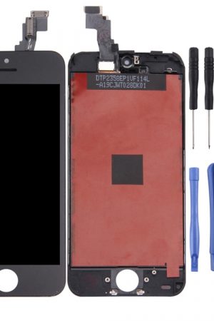 Schermo LCD TFT per iPhone 5C Digitizer Assemblaggio completo con cornice (nero)