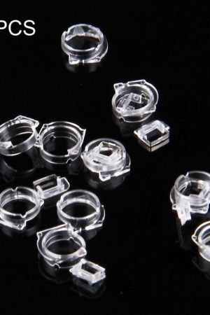 Cornice per obiettivo in plastica trasparente da 100 pezzi per iPhone 5 e 5S e 5C (trasparente)