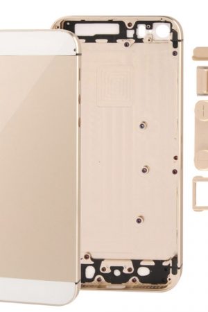 Cover posteriore in lega con alloggiamento completo con pulsante Mute + pulsante di accensione + pulsante del volume + vassoio per scheda Nano SIM per iPhone 5S