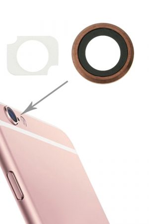 Anello obiettivo fotocamera posteriore + supporto torcia per iPhone 6s Plus, 10 paia/set