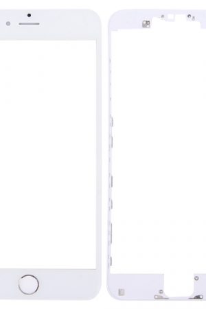 3 in 1 per iPhone 6s Plus (lente esterna in vetro dello schermo anteriore + cornice LCD dell'alloggiamento anteriore + pulsante Home)