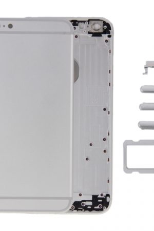 6 in 1 per iPhone 6 Plus (cover posteriore + vassoio scheda + tasto controllo volume + pulsante accensione + tasto vibrazione interruttore mute + segnaletica) Cover alloggiamento completo