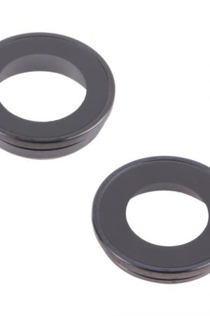 2 PCS Rear Camera Glass Lens Metal Inside Protector Hoop Ring for iPhone 13 / 13 Mini