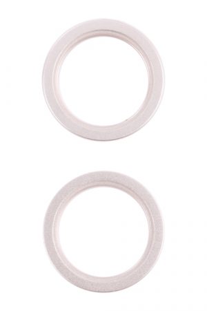 Anello di protezione esterno in metallo con obiettivo in vetro per fotocamera posteriore da 2 pezzi per iPhone 13