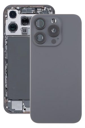 Per iPhone 16 Pro Cover posteriore in vetro originale per batteria con copriobiettivo della fotocamera + magnete MagSafe