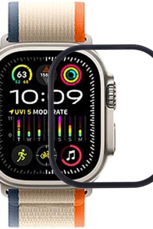 Lente in vetro esterno per schermo anteriore con OCA per Apple Watch Ultra 2 49mm 2023 A2986 A2987