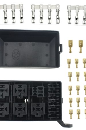 F2758 Modifiche per auto Scatola relè a 6 vie per auto con morsettiera