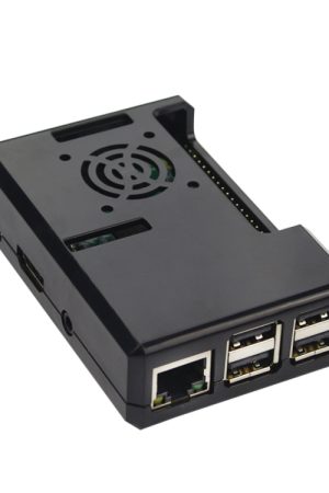 Custodia protettiva in ABS con foro per ventola di raffreddamento per Raspberry pi 3