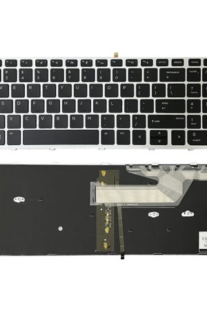Tastiera retroilluminata per laptop con cornice argento versione USA