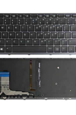Tastiera retroilluminata per laptop con cornice grigia versione USA