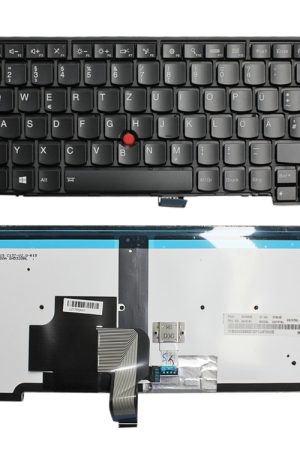 Versione tedesca Tastiera per laptop con retroilluminazione bianca