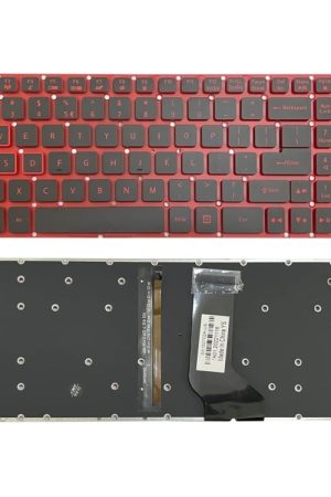 Tastiera per laptop con retroilluminazione rossa versione USA