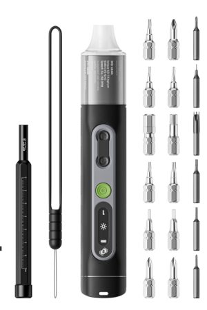 JAKEMY JM-8196 Set di cacciaviti elettrici di precisione Dual Dynamics 35 in 1 con coppia adattiva / modalità tripla illuminazione