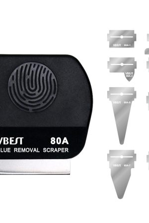 BEST VBST-80A Set di raschietti per rimozione colla magnetica bifacciale multiuso 8 in 1 in acciaio inossidabile