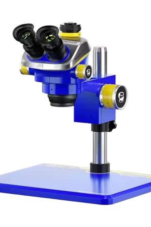 Microscopio stereo trinoculare Mechanic Mic3 7X-50X CTV 0,45X