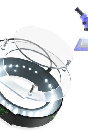 Sorgente luminosa ad anello tattile assistita da microscopio antipolvere e antifumo Mijing GY-11