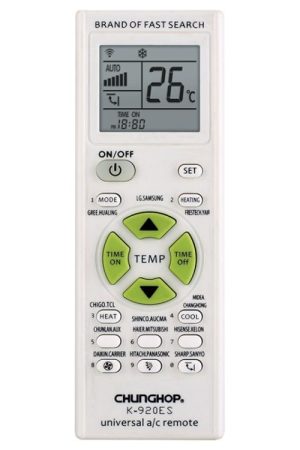 CHUNGHOP K-920ES Universal Air Conditioner Remote Control with Brand Button Pairing Function