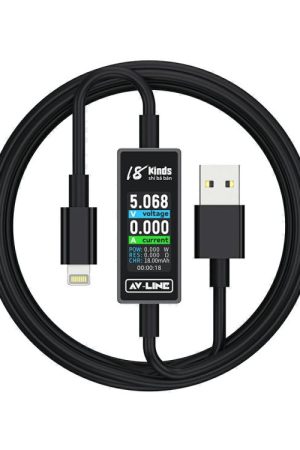 18 Kinds AV-Line 2.0 1.2m Intelligent Detection Charging Data Cable