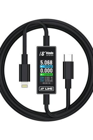 18 Kinds AV-Line Pro 1.2m Intelligent Detection Charging Data Cable