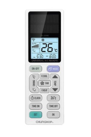 CHUNGHOP EK-3399ES Telecomando universale per condizionatore d'aria optoelettronico con retroilluminazione LCD