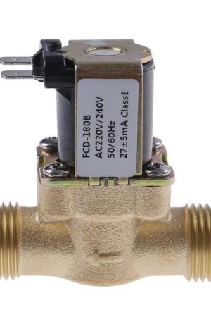 Copper Four-point Solenoid Valve, Pressurized Water Inlet Valve, Solar Water Heater Valve