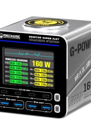 Mechanic G-POWER 160W GaN Desktop Fast Charging Station with 15W Magnetic Fast Charging