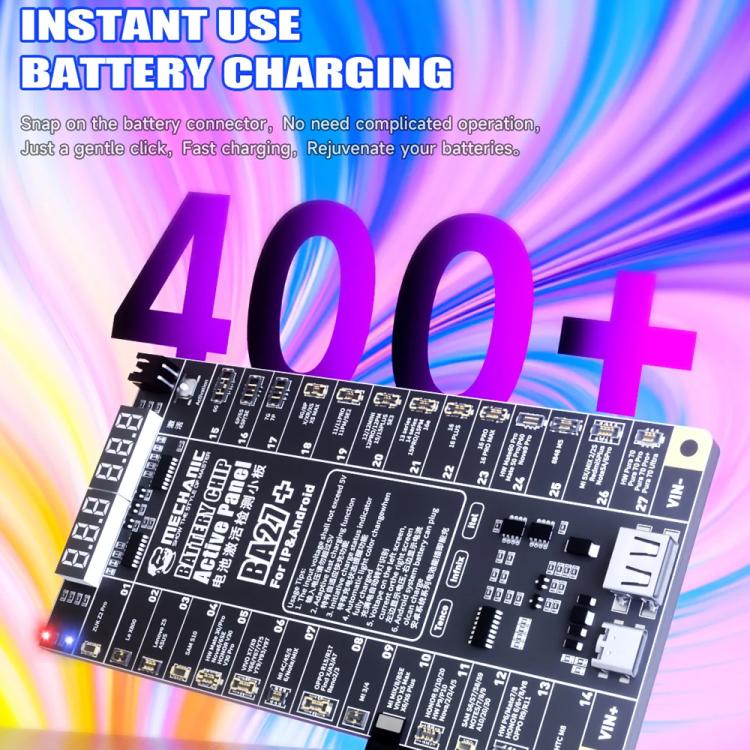 Scheda di attivazione chip batteria con uscita a bassa tensione Mechanic BA27+ da 4,2 V per iPhone 8-16 Pro Max / maggior parte dei dispositivi Android - immagine 4